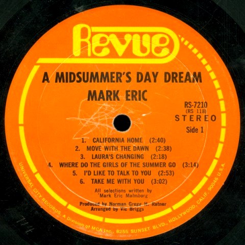 Mark Eric- A Midsummer’s Day Dream_side one