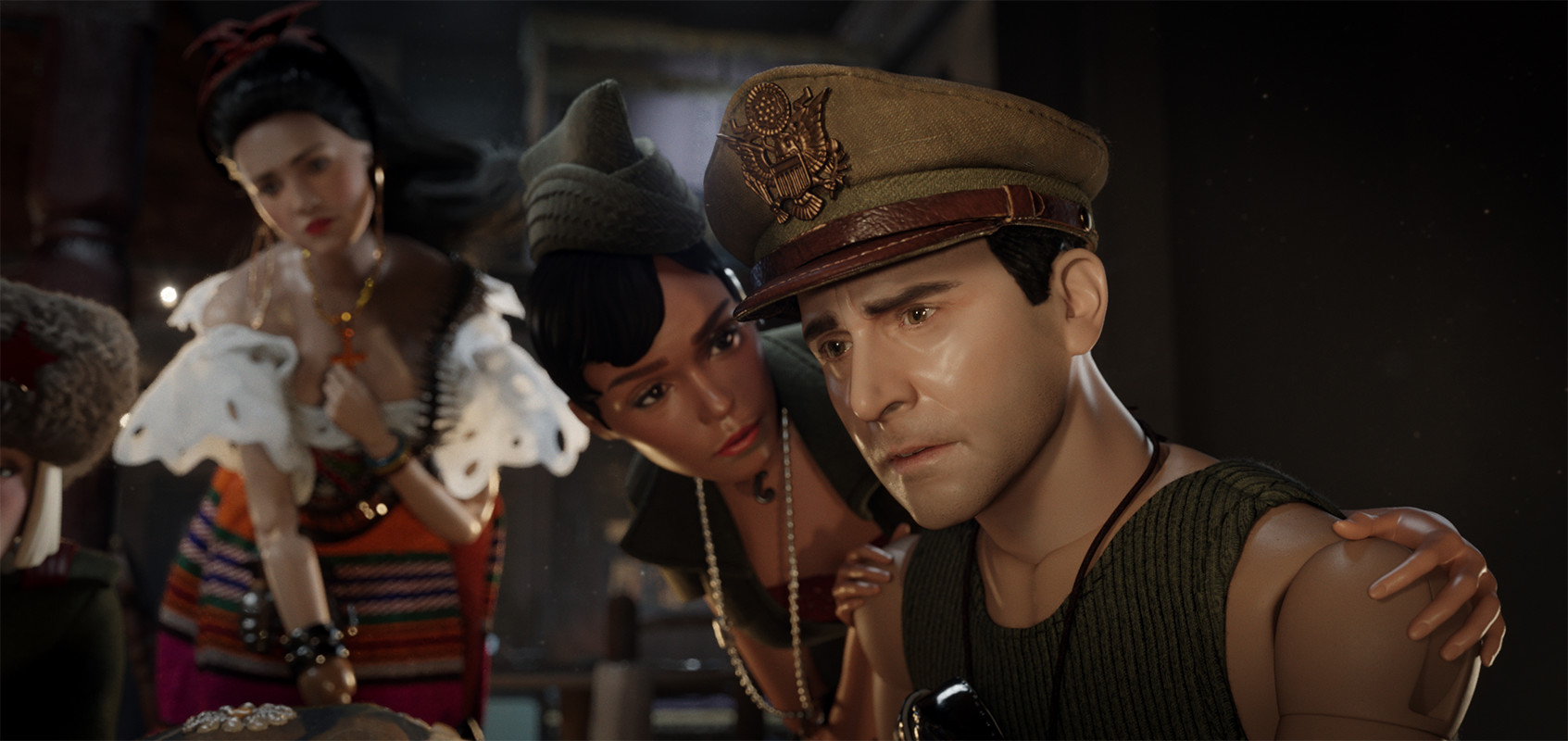 Steve Carell and Janelle Monae in Welcome to Marwen