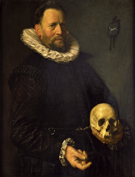 Frans Hals, Portrait of a Man Holding a Skull, c.1610-14