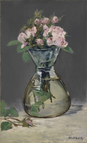 Manet, Moss Roses in a Vases, 1882