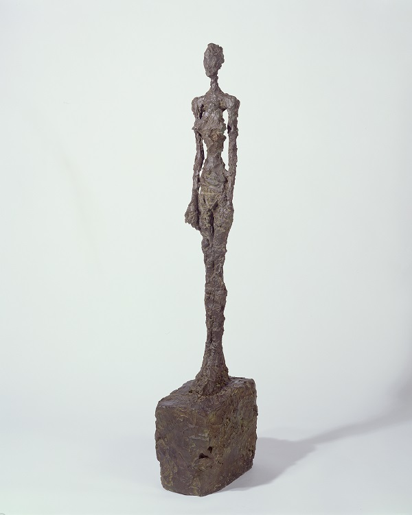 Alberto Giacometti,  Standing Woman ,  1958 - 1959 , Bronze,  Sainsbury Centre for Visual  Arts ,  © The Estate of Alberto Giacometti  (Fondation Giacometti, Paris and ADAGP,  Paris), licensed in the UK by ACS and DACS,  London 201 6.  Photo: Pete Huggin