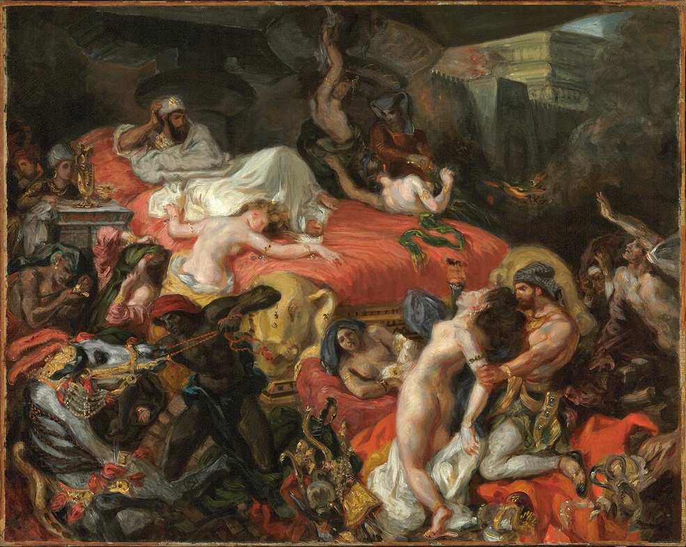  Eugène Delacroix, The Death of Sardanapalus (reduced replica), 1846, Philadelphia Museum of Art, Pennsylvania