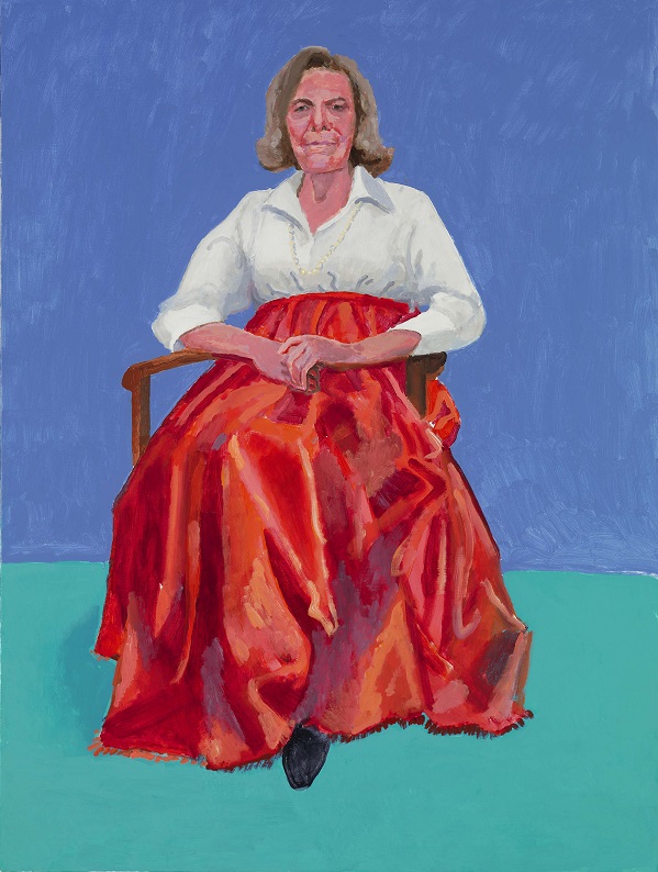 David Hockney, Rita Pynoos, 1st, 2nd March 2014, acrylic on canvas