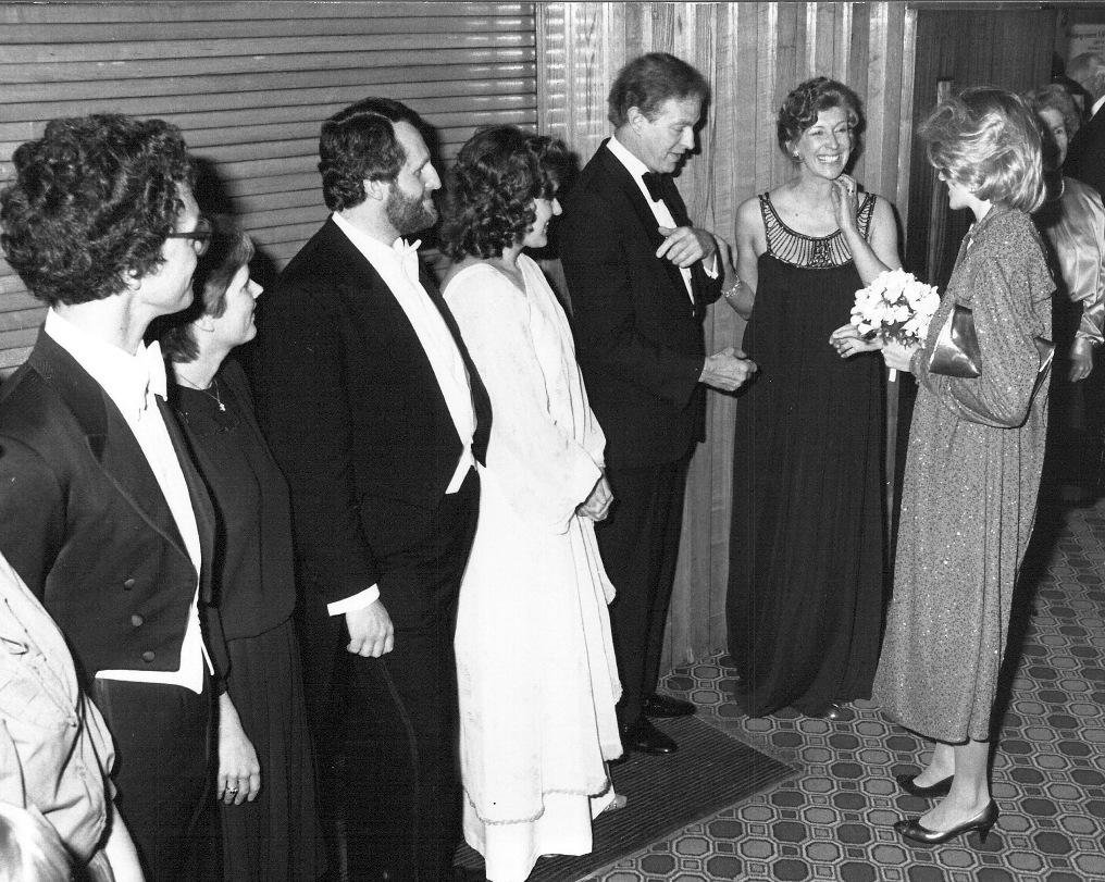 Felicity Lott greeting Princess Diana, ?1984?