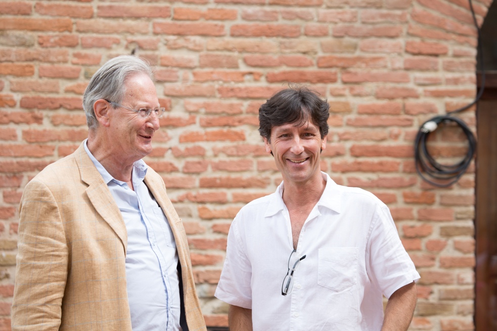 Sir John Eliot Gardiner and Antonio Lysy in Montepulciano