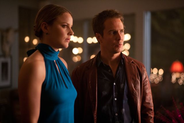 Abbie Cornish and Sam Rockwell in Seven Psychopaths