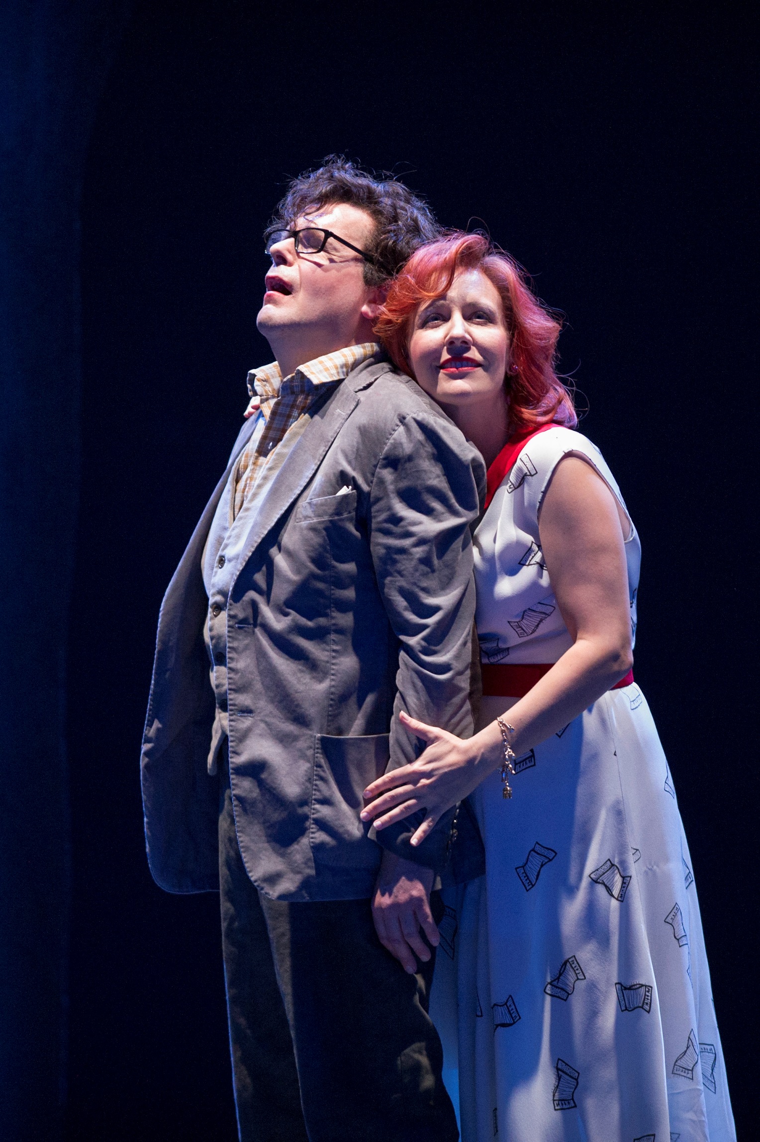 Peter Hoare as Michel and Julia Sporsen as Julietta in Richard Jones's ENO production