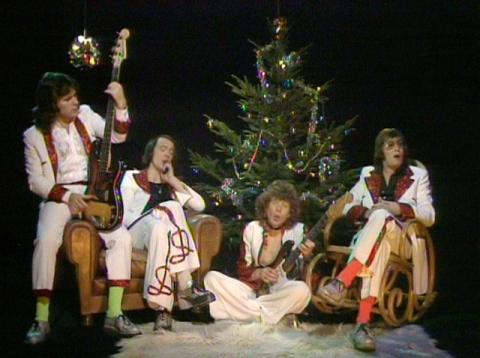 Still from Mud's "Lonely This Christmas" video