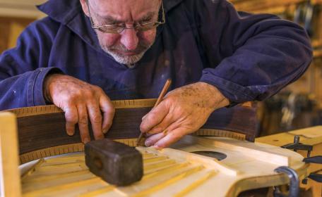 A goldmine of arcane facts and techniques: Brian Cohen in his Guildford workshop