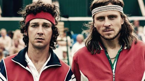 Match point: Shia LaBeouf and Sverrir Gudnason as John McEnroe and Björn Borg