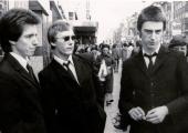 The Jam check out the shops on London's Oxford Street in 1977