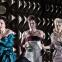 Christine Rice, Audrey Luna and Sally Matthews as society ladies self-trapped in Buñuel-world