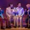 Steven McNicoll and Robert Jack (centre) with Harry Ward and John Cobb in the EIF's scabrously funny Rhinoceros