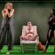 'I could play a 15-year-old girl, don't you think?' Lesley Sharp as Irina, Paul Higgins as Hugo, Cherrelle Skeete as Marcia