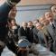 Brave new world: Marshal Zhukov (Jason Isaacs) suggests a less than five-year plan