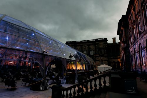 EIF's purpose built venue in the Quad at Old College, Edinburgh