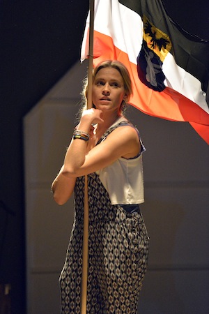 Actor 5/White Woman with Sudwestafrika flag