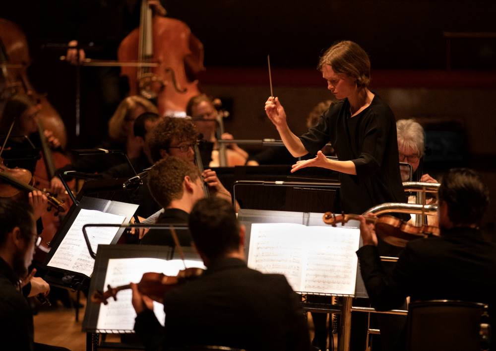 Mirga Gražinytė-Tyla conducts the CBSO - photo by Andrew Fox