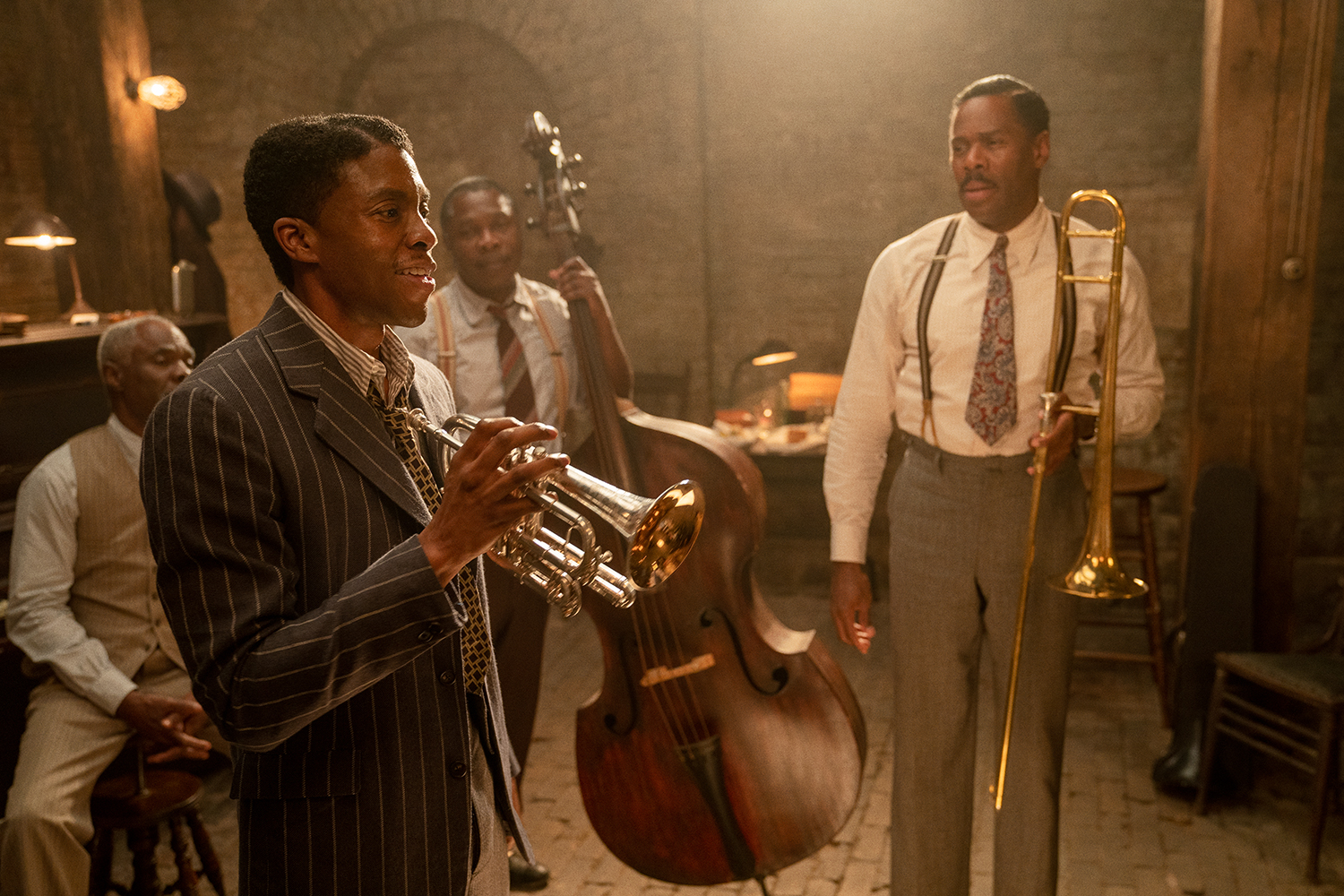 Chadwick Boseman as Levee in Ma Rainey's Black Bottom