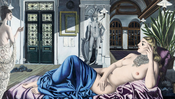 Paul Delvaux's L'Eloge de la Mélancolie, 1948