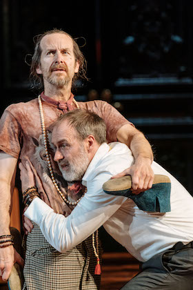 Denis O'Hare and Kevin Doyle as Tartuffe and Orgon