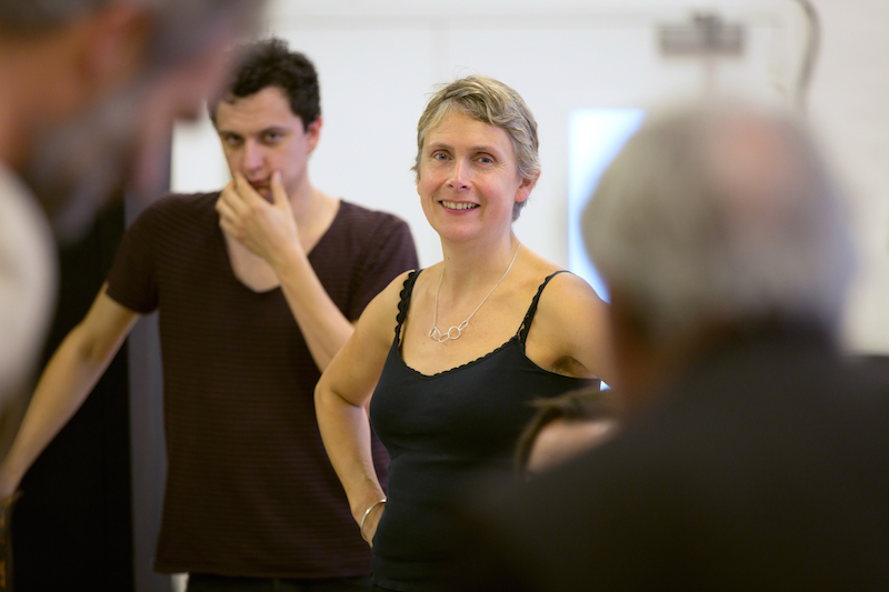 Katie Mitchell in rehearsal for The Cherry Orchard at the Young Vic