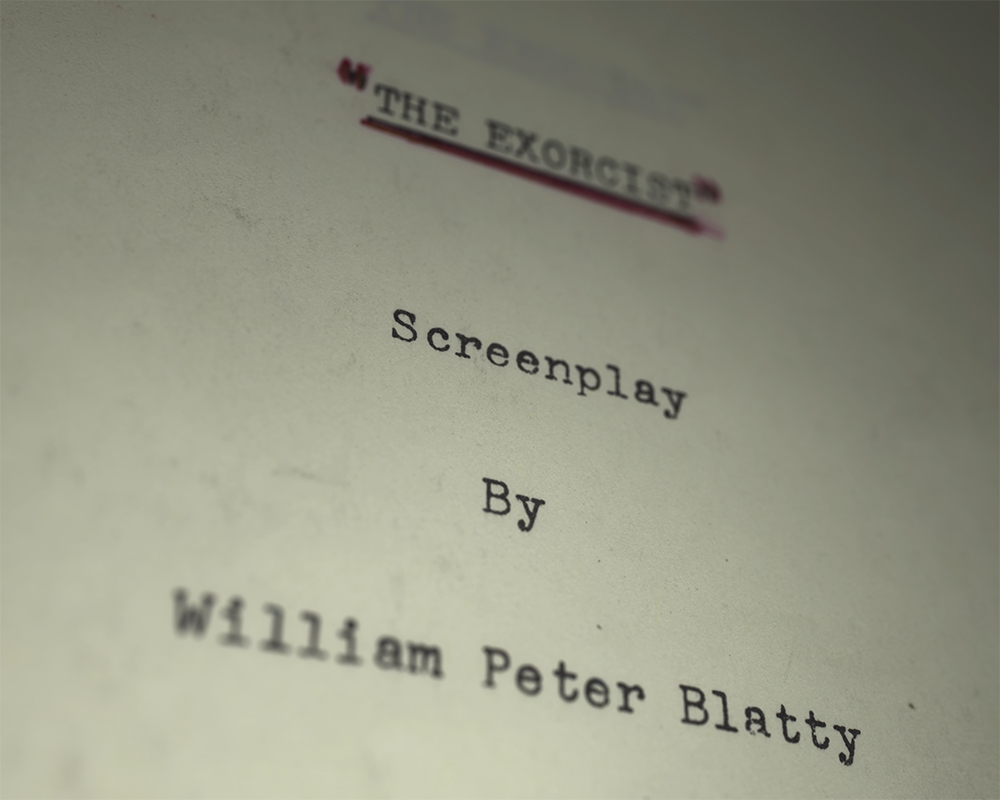 The William Blatty 'The Exorcist' script