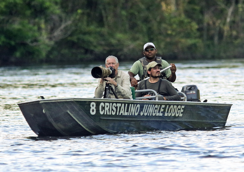 Roger Hooper in Cristalino Jungle Lodge, Amazonia, Brazil