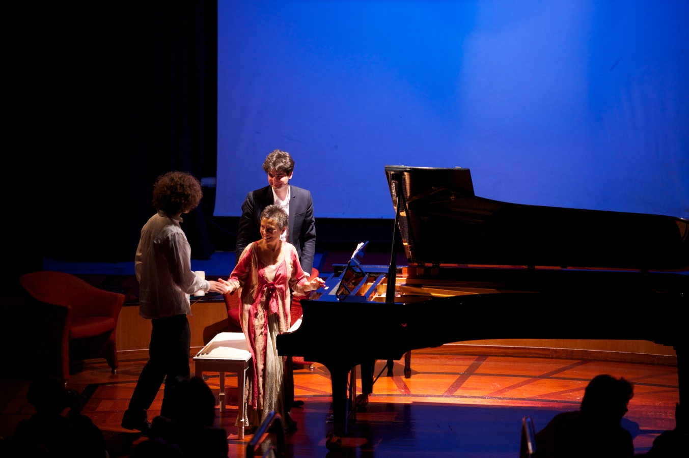 Julien Libeer, Maria Joao Pires and Julien Bernal 