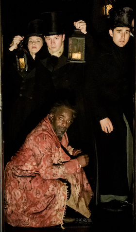 Paterson Joseph as Scrooge in A Christmas Carol