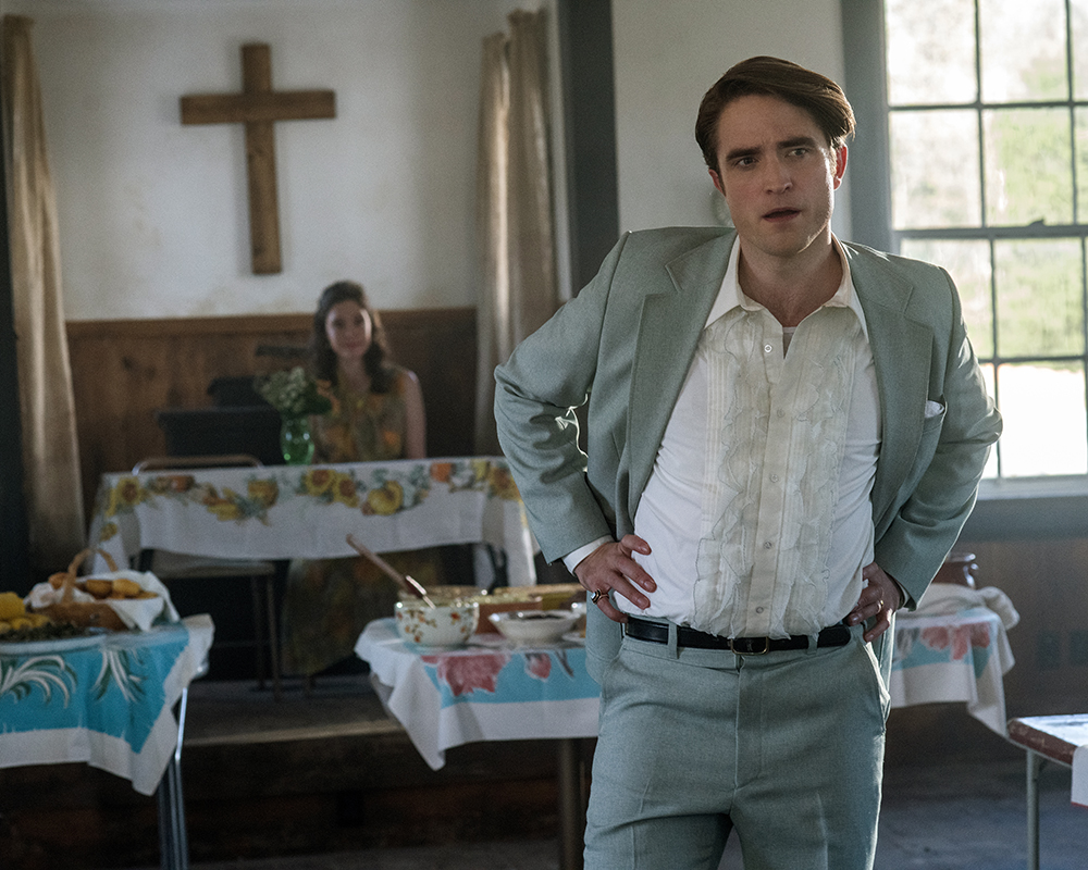 Robert Pattinson as monstrous preacher Preston Teagardin