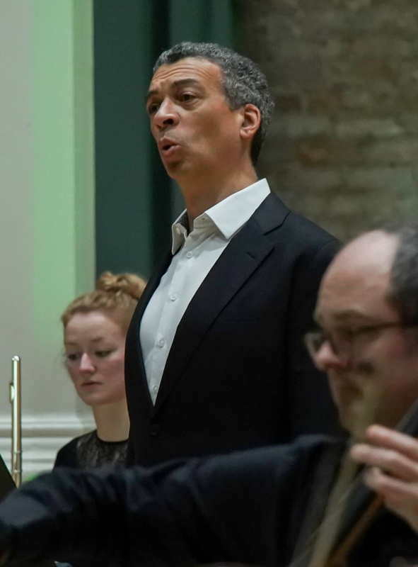 Roderick Williams sings with the  Hallé Orchestra on film, at Hallé St Peter's - credit_the_halle