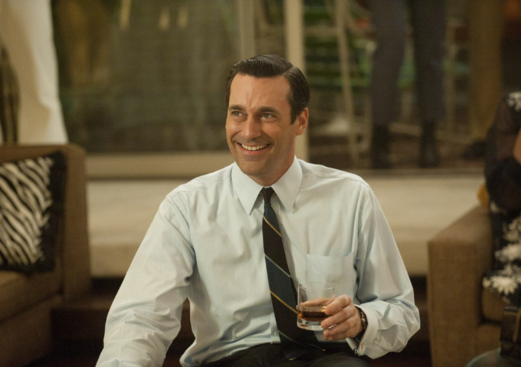 Don (Jon Hamm) at his 40th birthday party