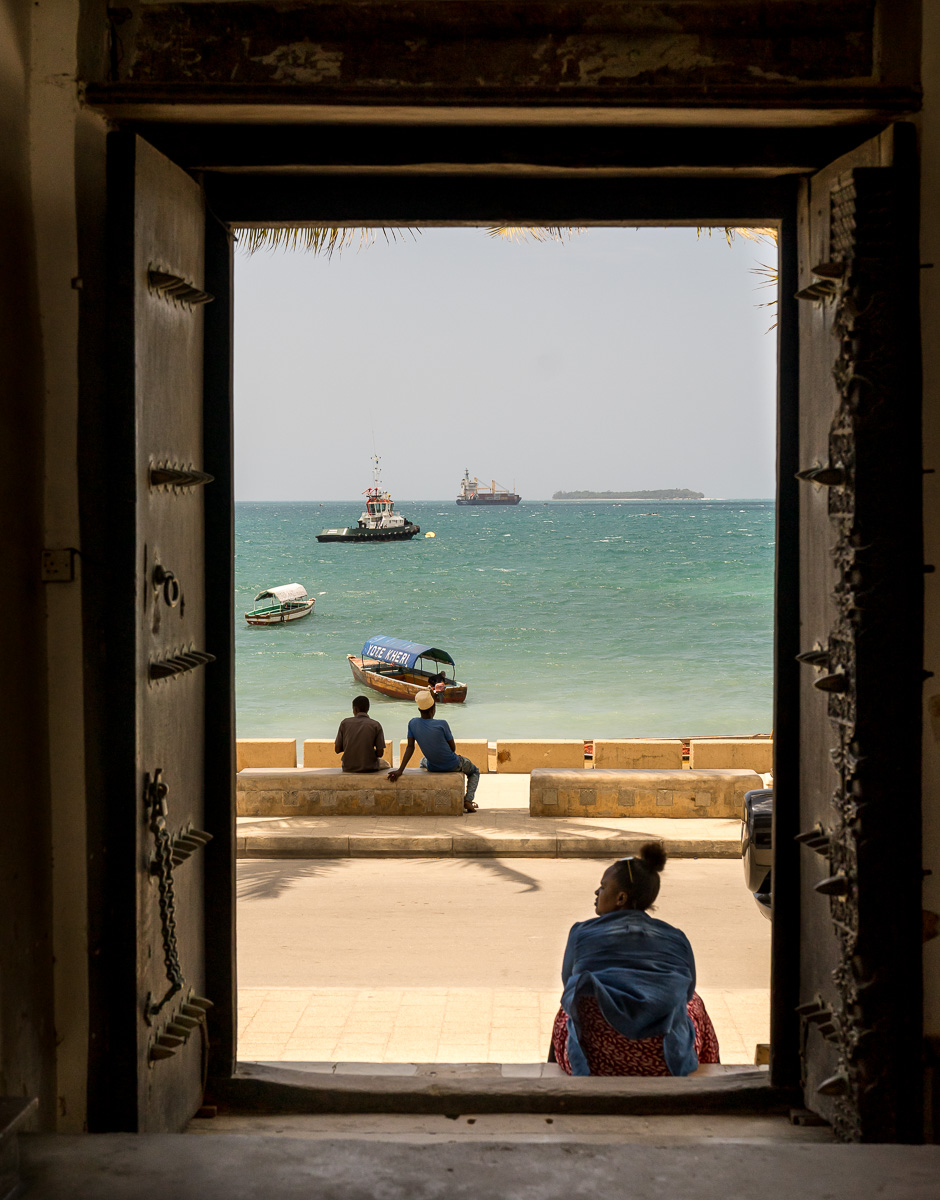 The view from main door of the Dhow Countries Music Academy.  © Andy Morgan.