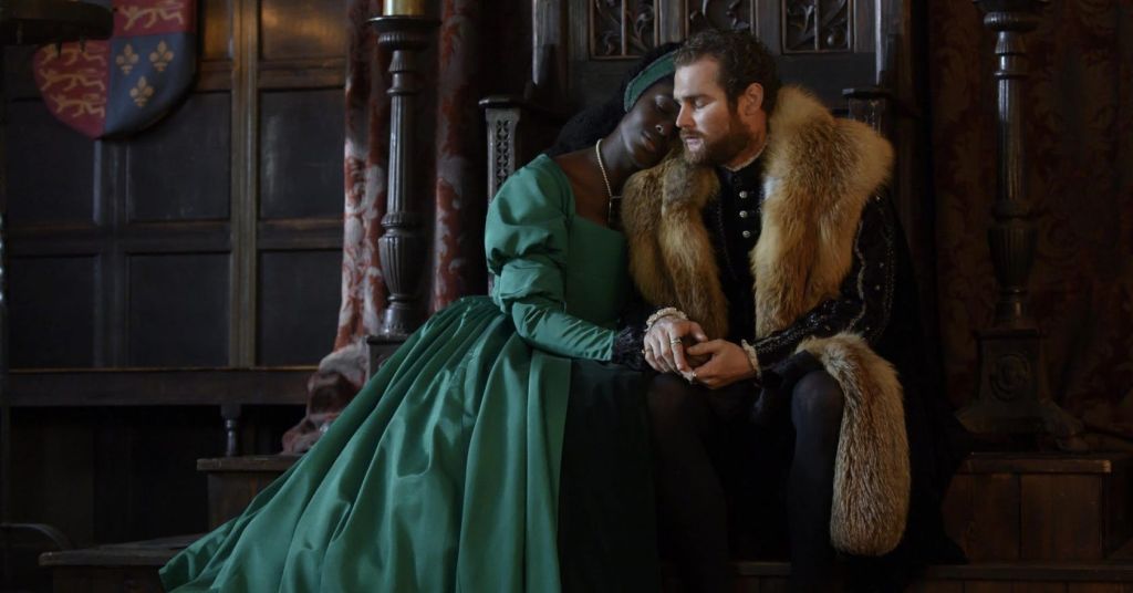 Jodie Turner-Smith and Mark Stanley in 'Anne Boleyn' 