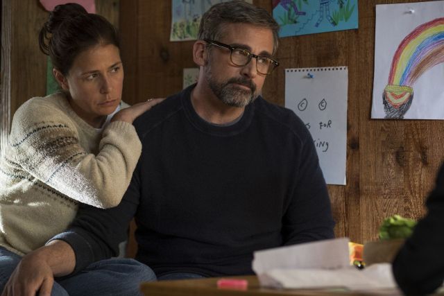 Maura Tierney and Steve Carell in 'Beautiful Boy' 