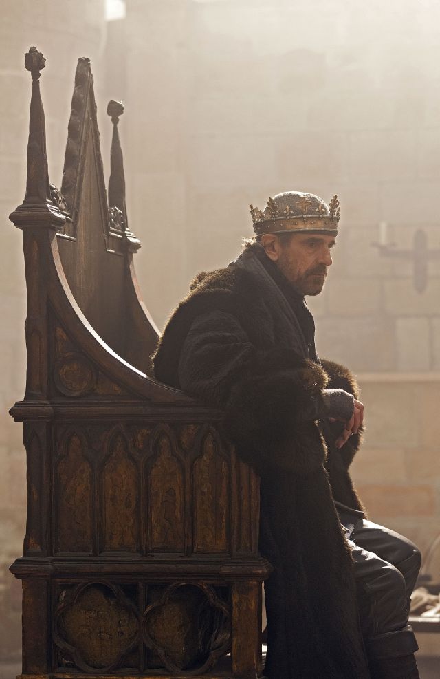 Jeremy Irons as the ageing king