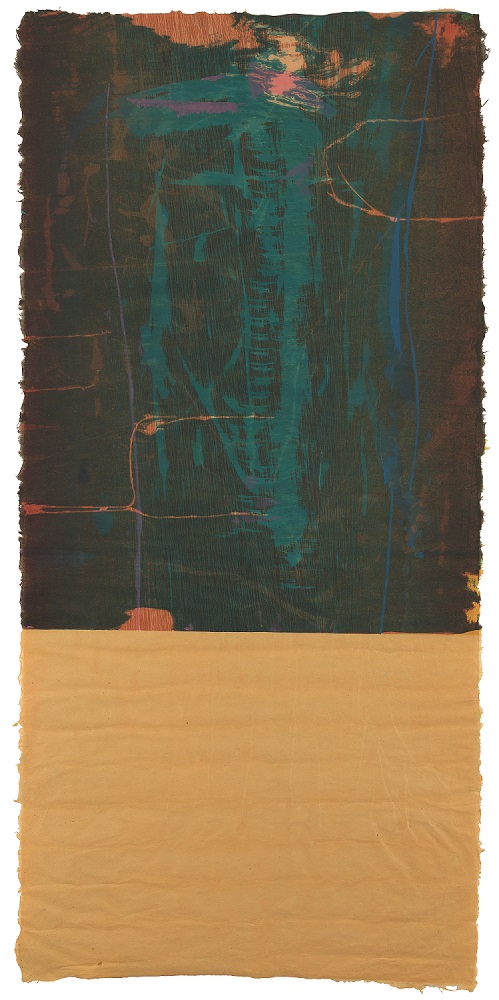 H elen Frankenthaler, Essence Mulberry, Trial Proof 19 , 1977. Woodcut proof © 2021 Helen Frankentha ler Foundation, Inc. / ARS, NY and DACS, London / Tyler Graphics Ltd., Bedford Village, NY