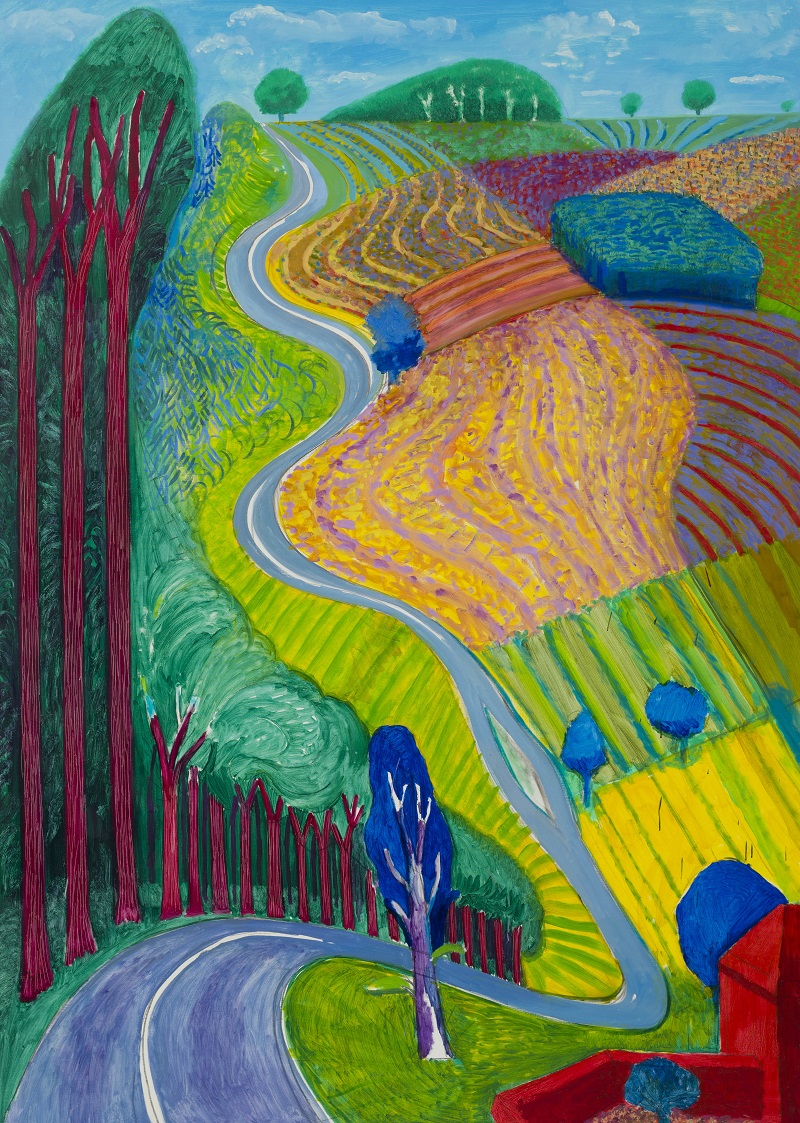 Going up Garrowby Hill, Hockney