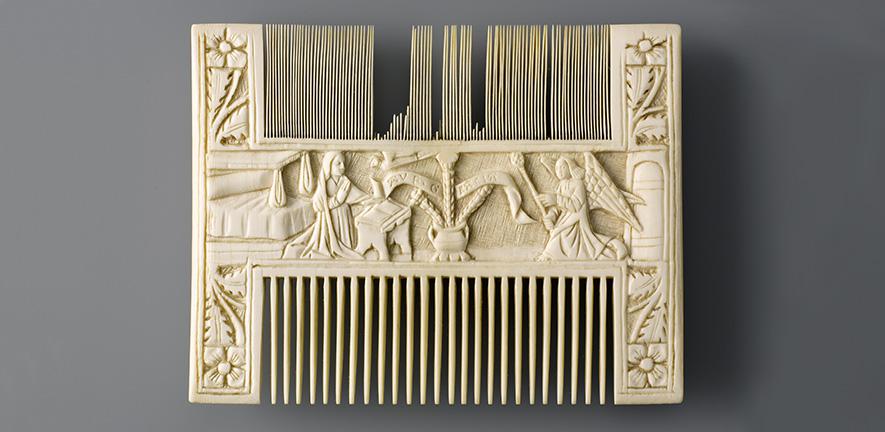 Comb with The Annunciation , c.1450–1500  Kunstgewerbemuseum, Berlin 