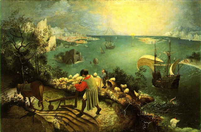 Pieter Bruegel the Elder, Landscape with the Fall of Icarus, c.1558, Royal Museums of Fine Arts of Belgium