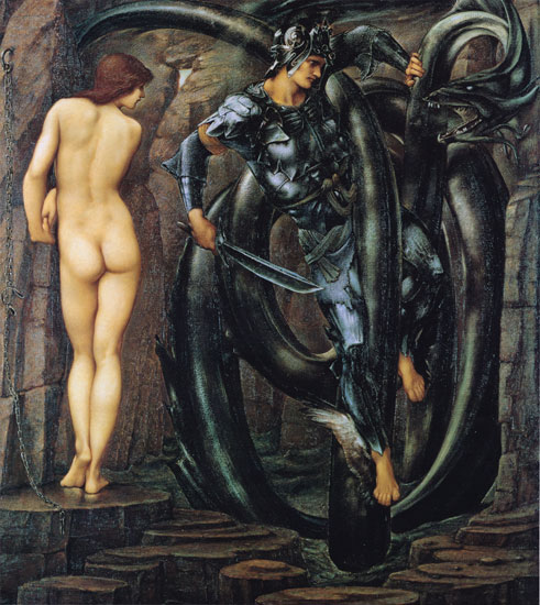 Edward Burne-Jones, Perseus Slaying the Dragon, 1884-85