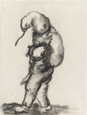 Georg Baselitz, Untitled, 1965 (charcoal)