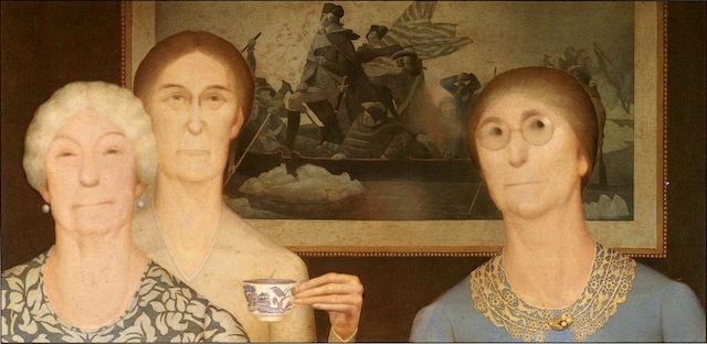 Grant Wood, Daughters of the Revolution, 1932; Cincinnati Art Museum