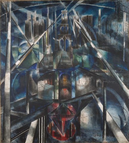 Joseph Stella, Brookyn Bridge, 1919: Yale University Art Gallery