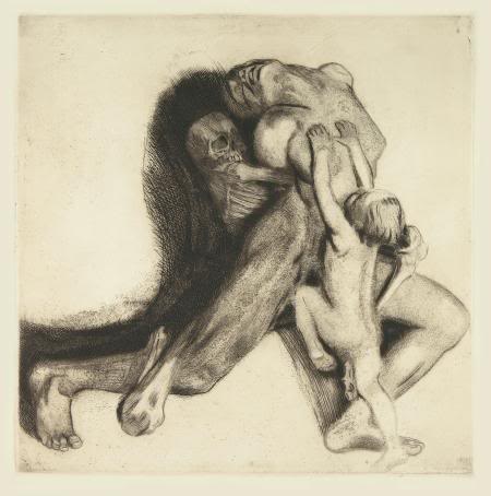 Käthe Kollwitz’s harrowing Death and the Woman, 1910