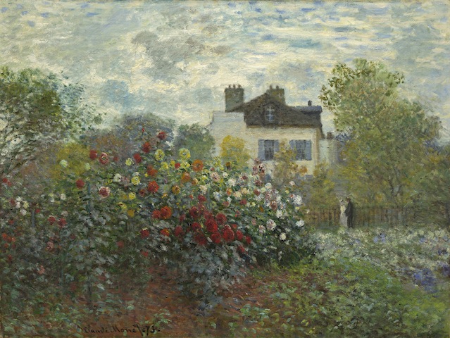 Claude Monet, The Artist's Garden in Argenteuil (A Corner of the Garden with Dahlias, 1873; National Gallery of Art, Washington, DC 