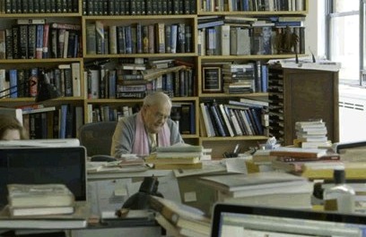 Robert Silvers in his NYRB office