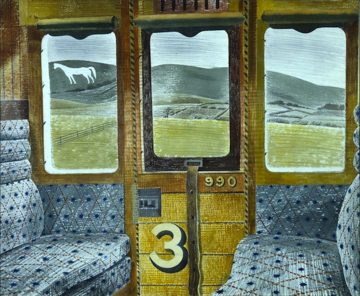 Eric Ravilious, Train Landscape, 1940