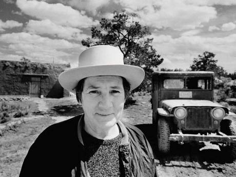 Agnes Martin (photo by Gianfranco Gorgoni, 1974) 